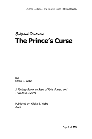 Cover of Eclipsed Destinies - Book 4: The Prince's Curse